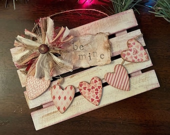 Valentines Day Pallet Sign, Valentines Day Decor, Valentines Day Sign, Tiered Tray Decor, Valentines Tiered Tray Decor, Distressed Decor