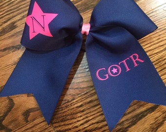 Personalized Teams Bows for Cheer, Soccer, Softball, Track, Volleyball, etc. Custom Designed Cheer Bows