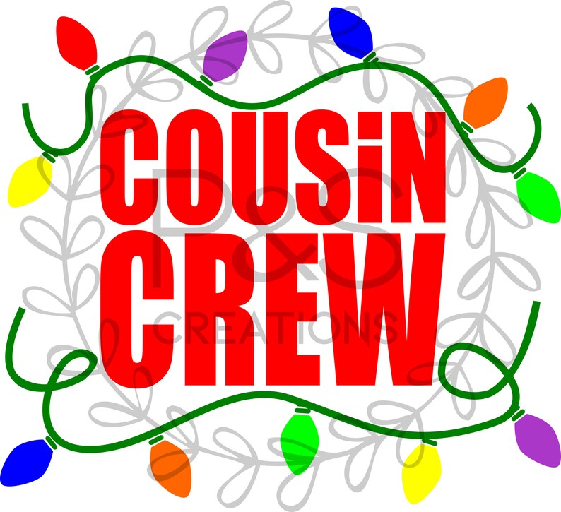 Christmas Cousin Crew SVG Winter T-shirt Design Holiday | Etsy