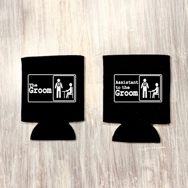 Brudgum och assistent till brudgummen Svg | Den kontorsinspirerade klippfilen | Cricut, Silhouette eller andra skärmaskiner bild 2
