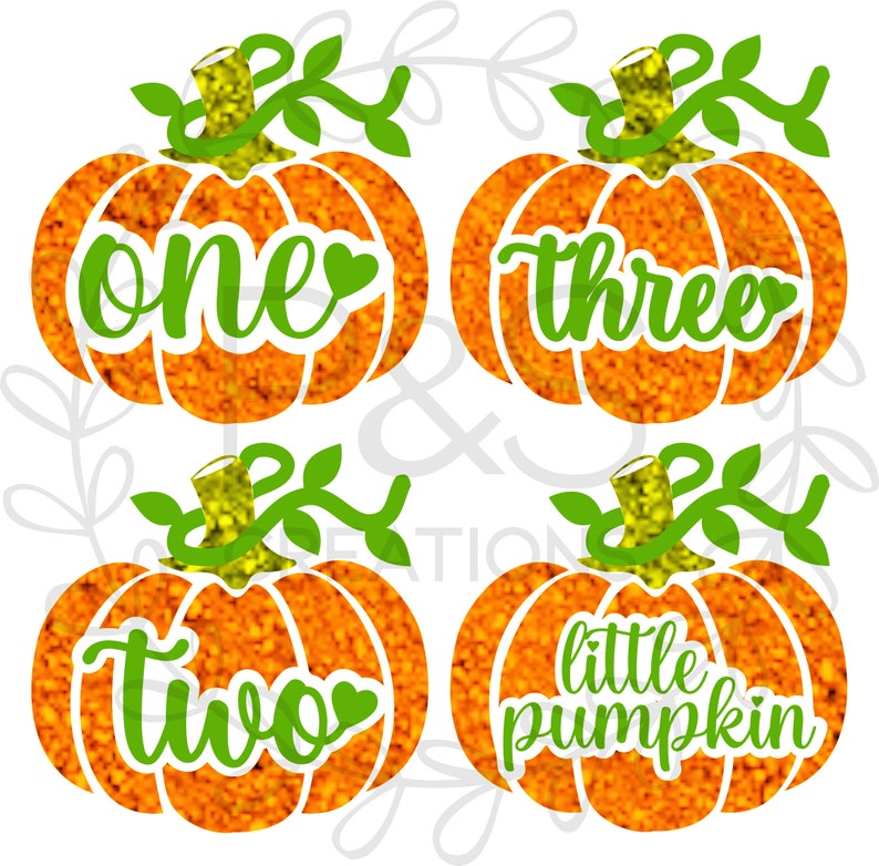 Download Birthday Pumpkin SVG 4 Pumpkin Cut Files for Cricut & | Etsy