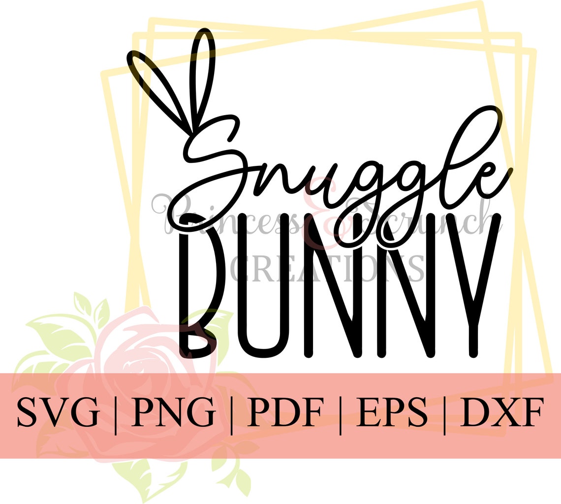 Snuggle Bunny Svg Cut File Easter Shirts for Kids Rabbit - Etsy
