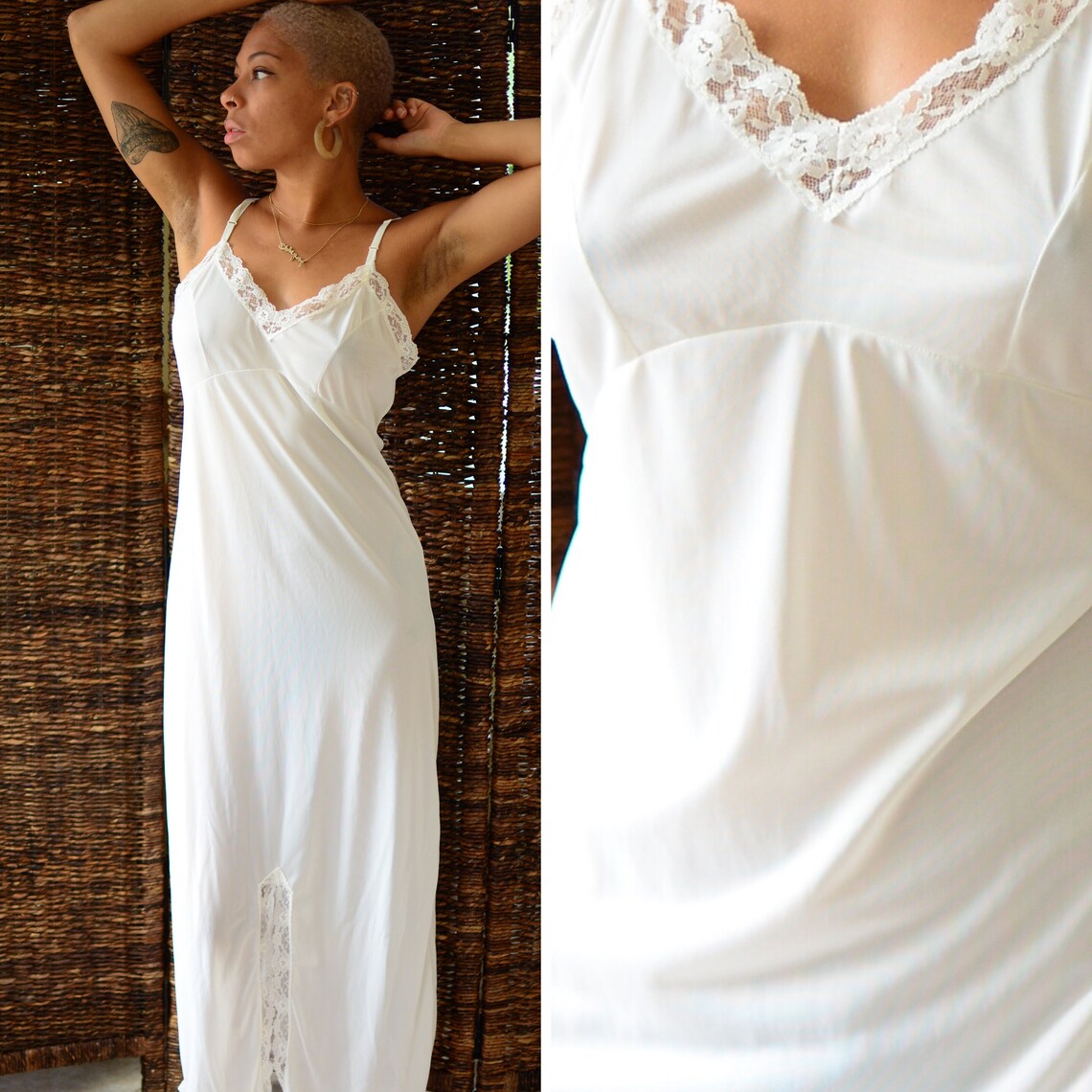 JC Penney dreamy off white nightgown vintage 1990s Etsy