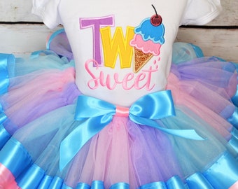 Girls second Birthday tutu outfit, 2nd Birthday Party outfit, 2nd Birthday outfit cake smash, Birthday Tutu Set