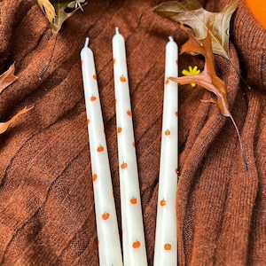 Pumpkin taper candle | fall decor | pumpkin | autumn