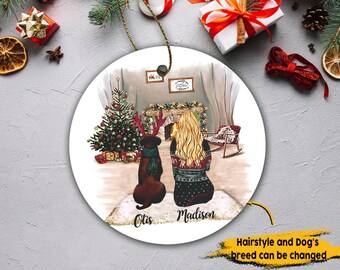 dog mom ornament