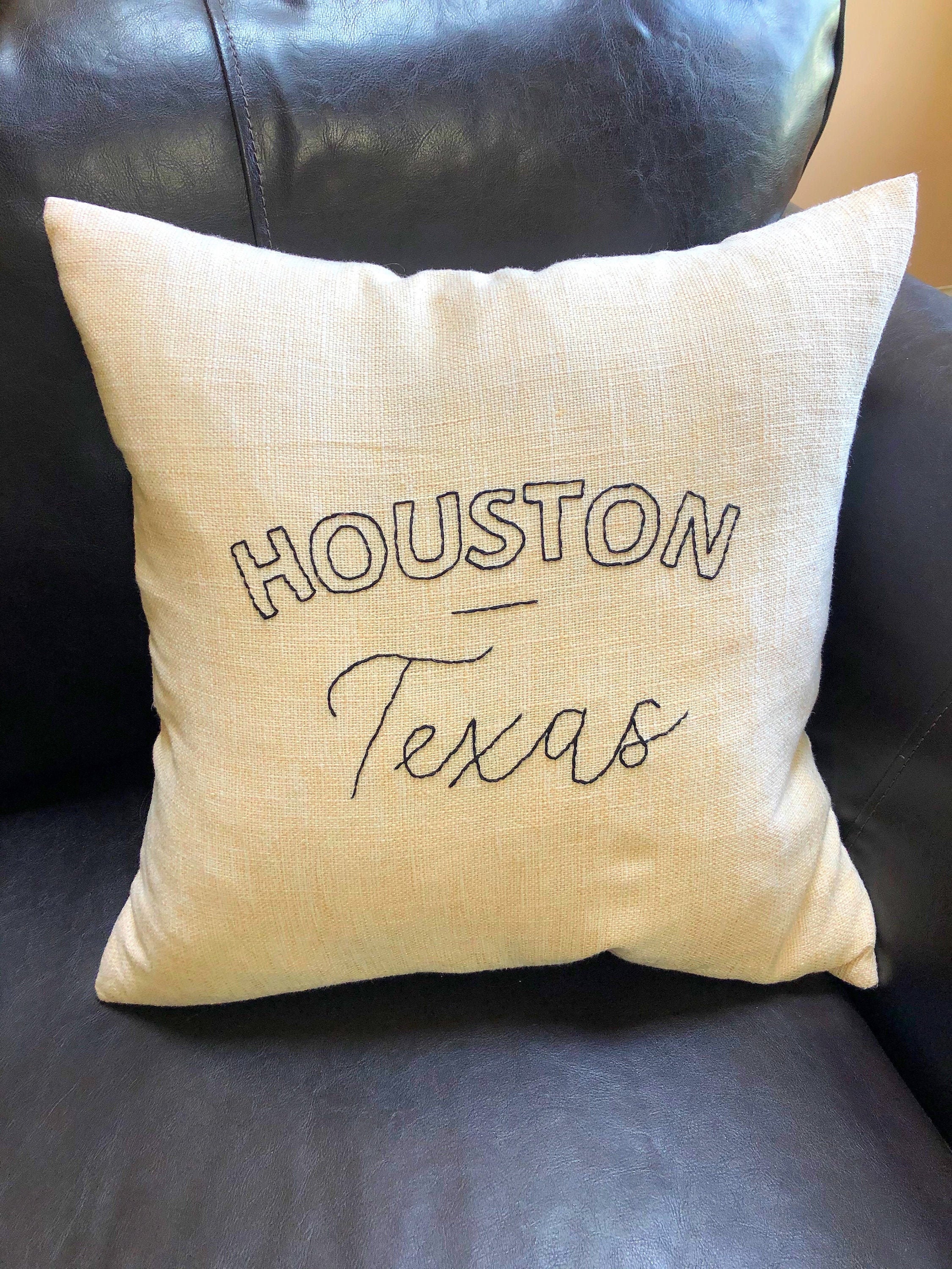 Custom Home Town Embroidered Pillow Cover Etsy