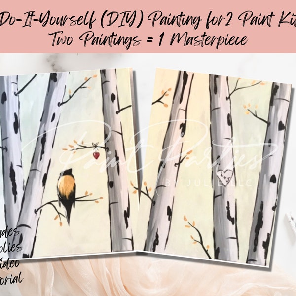 Couples Paint Night Tutorial Etsy