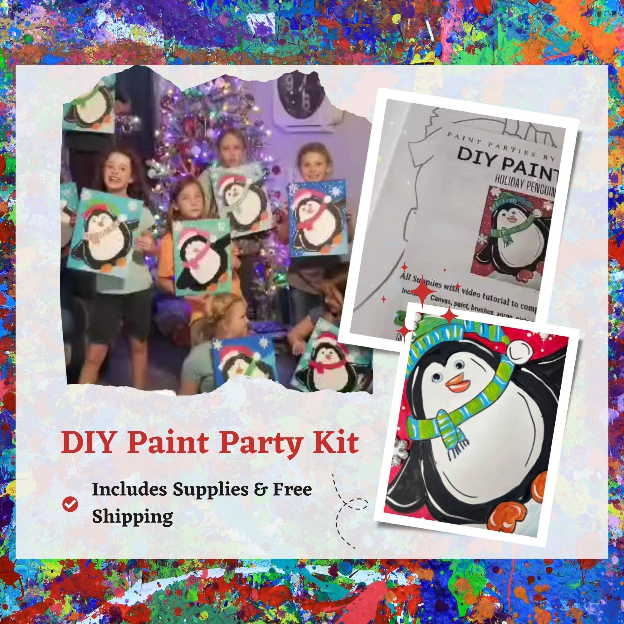 Honey Bear DIY Paint Art Party Kit-Includes ALL Supplies with Video  Tutorial and Free Shipping makes the perfect gift or DIY Paint Party!