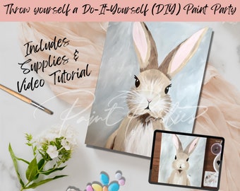 Create Your Own Adorable Bunny Masterpiece with our DIY Paint Kit and Video Tutorial