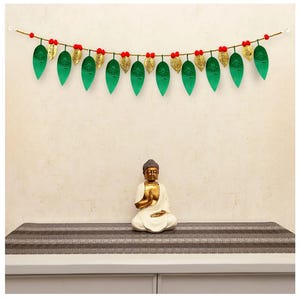 Ganesh Patta Toran - Auspicious Door Hanging for a Blessed Home, Door Decoration Toran, Bandhandwar, Dwar Toran, Gatepiece