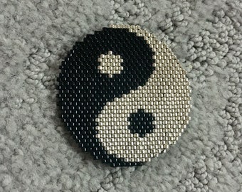 Yin Yang Brick Stitch Beading Pattern