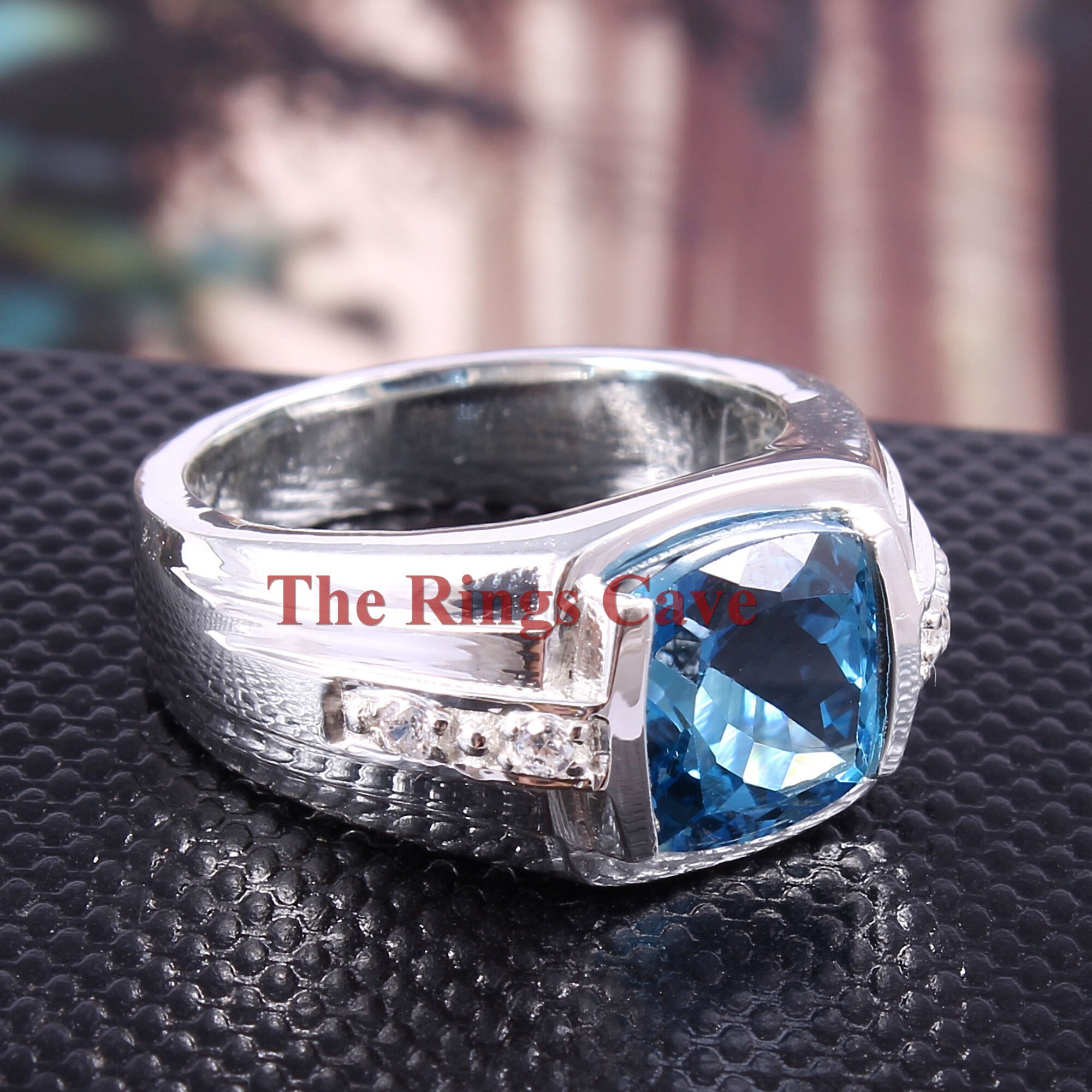 ANILLO DE COMPROMISO DE PLATA BAÑADO EN ORO 18K MODELO 363