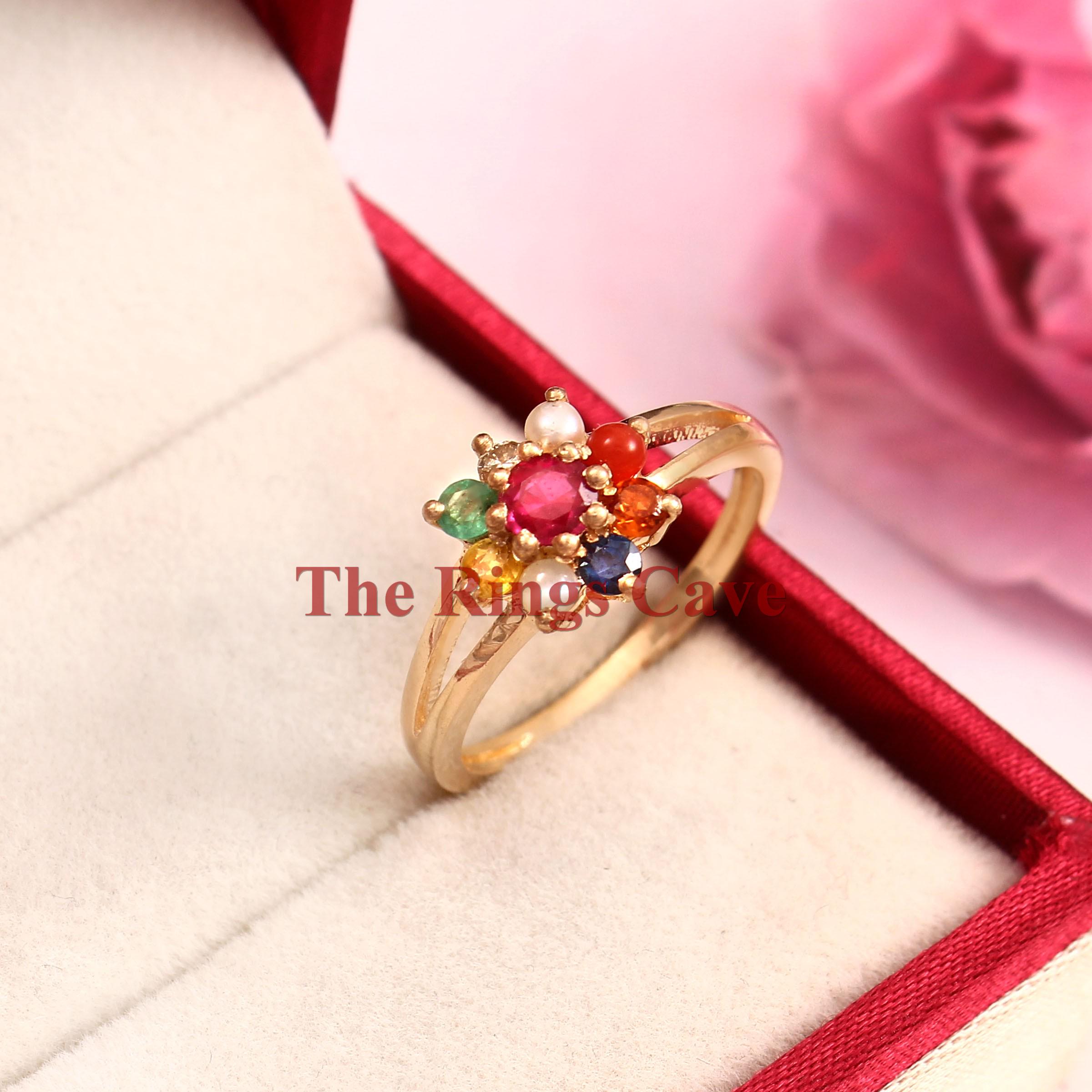 Navratna Women Ring Etsy