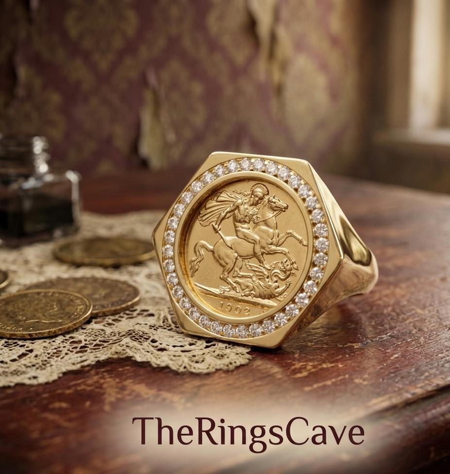Coin Ring Mount Gold - Etsy Canada