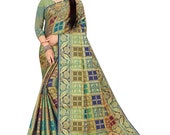 Banarasi silk sari in woven design