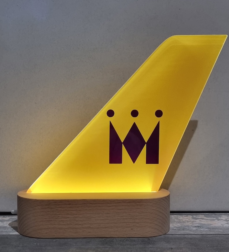 Light Up Tail Fin Retro / Heritage / Contemporary Airline designs or choose your own Monarch