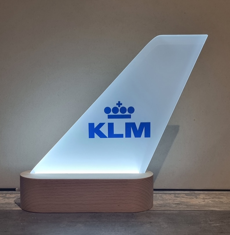 Light Up Tail Fin Retro / Heritage / Contemporary Airline designs or choose your own KLM