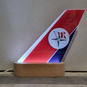 Light Up Tail Fin Retro / Heritage / Contemporary Airline designs or choose your own image 5