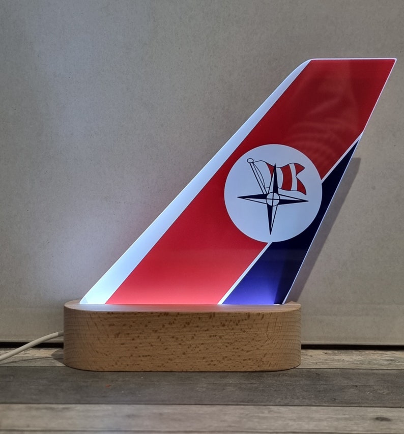 Light Up Tail Fin Retro / Heritage / Contemporary Airline designs or choose your own image 5