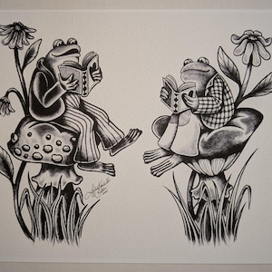 Frog & Toad- 8x10in Art Print