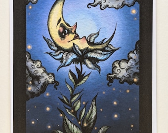 Moonflower- 5x7in Art Print