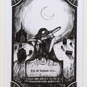 Feasting Ghoul- 5x7in Kunstdruck