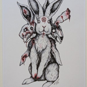 Rabbit Demon- 8x10in Art Print