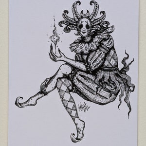 The Jester- 5x7in Art Print