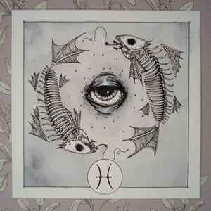 Zodiac Series- PISCES ORIGINAL PAINTING