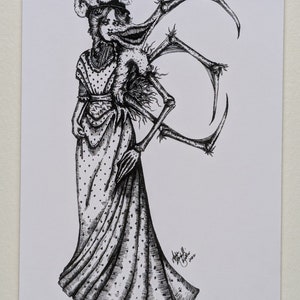 Demure Demon- 5x7in Art Print