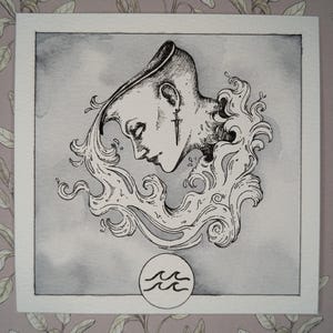 Zodiac Series- AQUARIUS ORIGINAL PAINTING