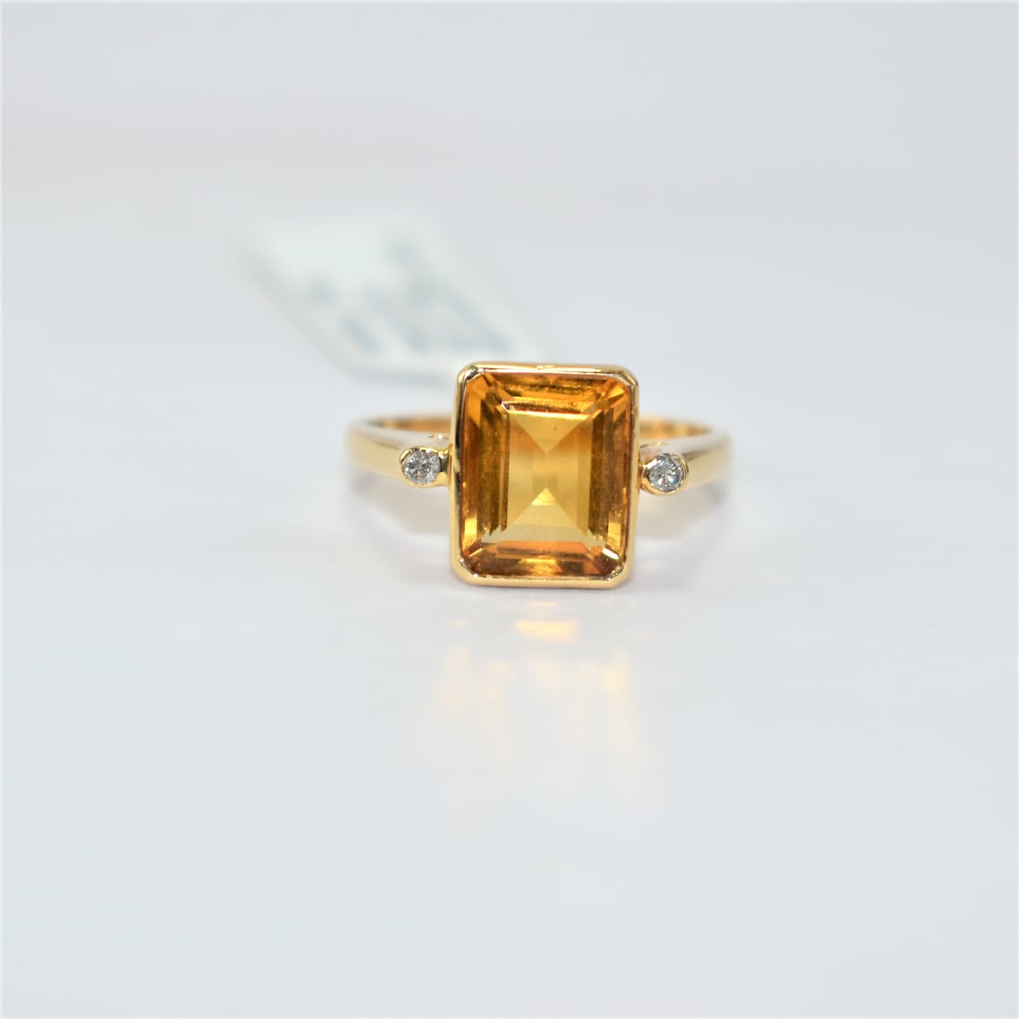 Gorgeous Yellow Topaz Stone Handmade Rectangular Ring | Etsy