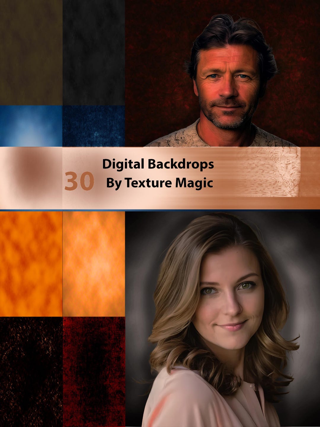 30 Digital Backdrops Instant Download Photo Backdrops, Texture Overlays ...