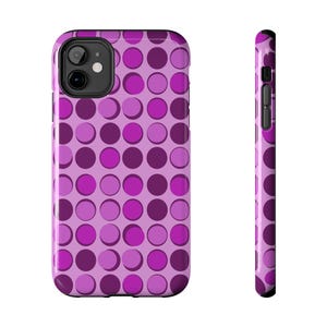 Purple Polka Dot Phone Case | Tough Phone Case