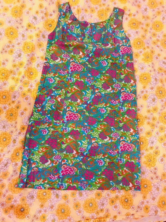 Original 1960’s vintage shift flower power dress