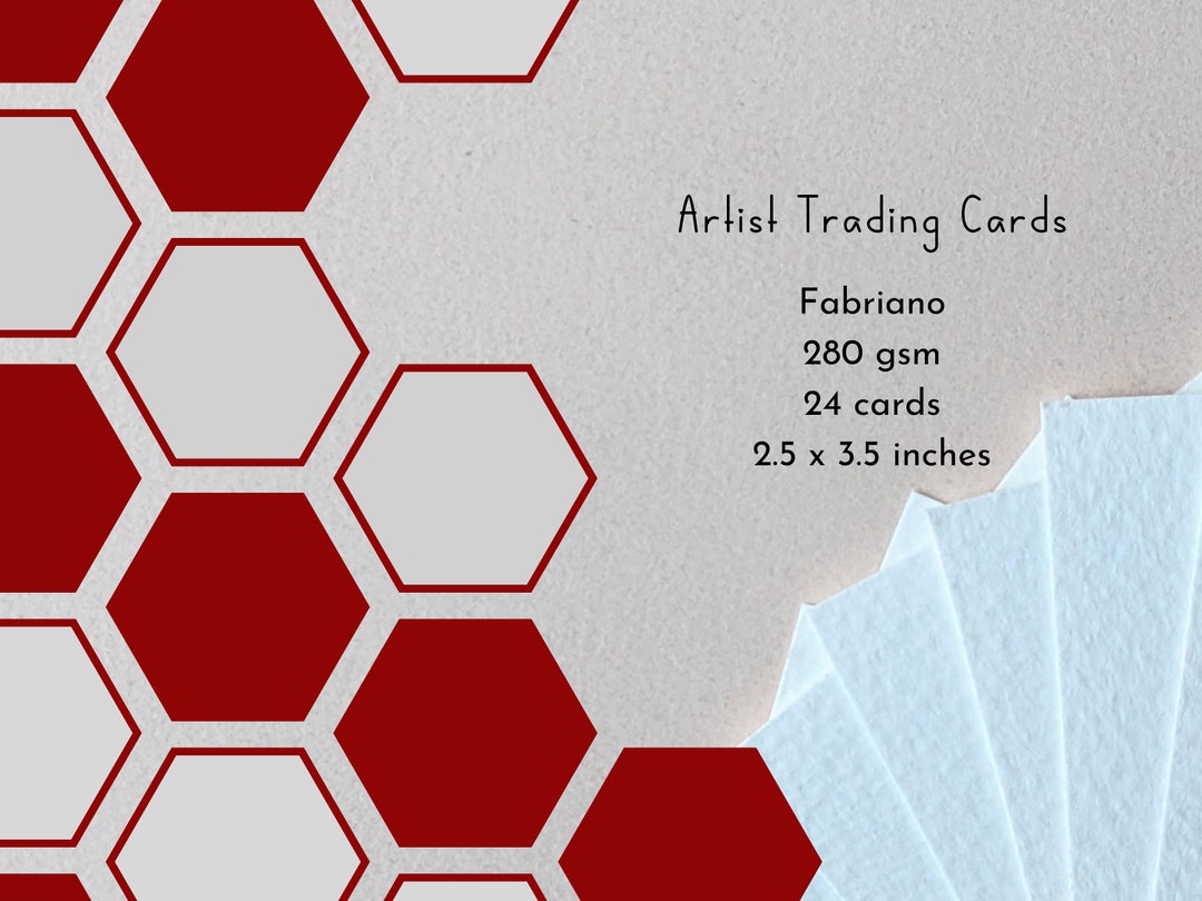 Artist Trading Card Blanks set of 24 Watercolour Paper Etsy