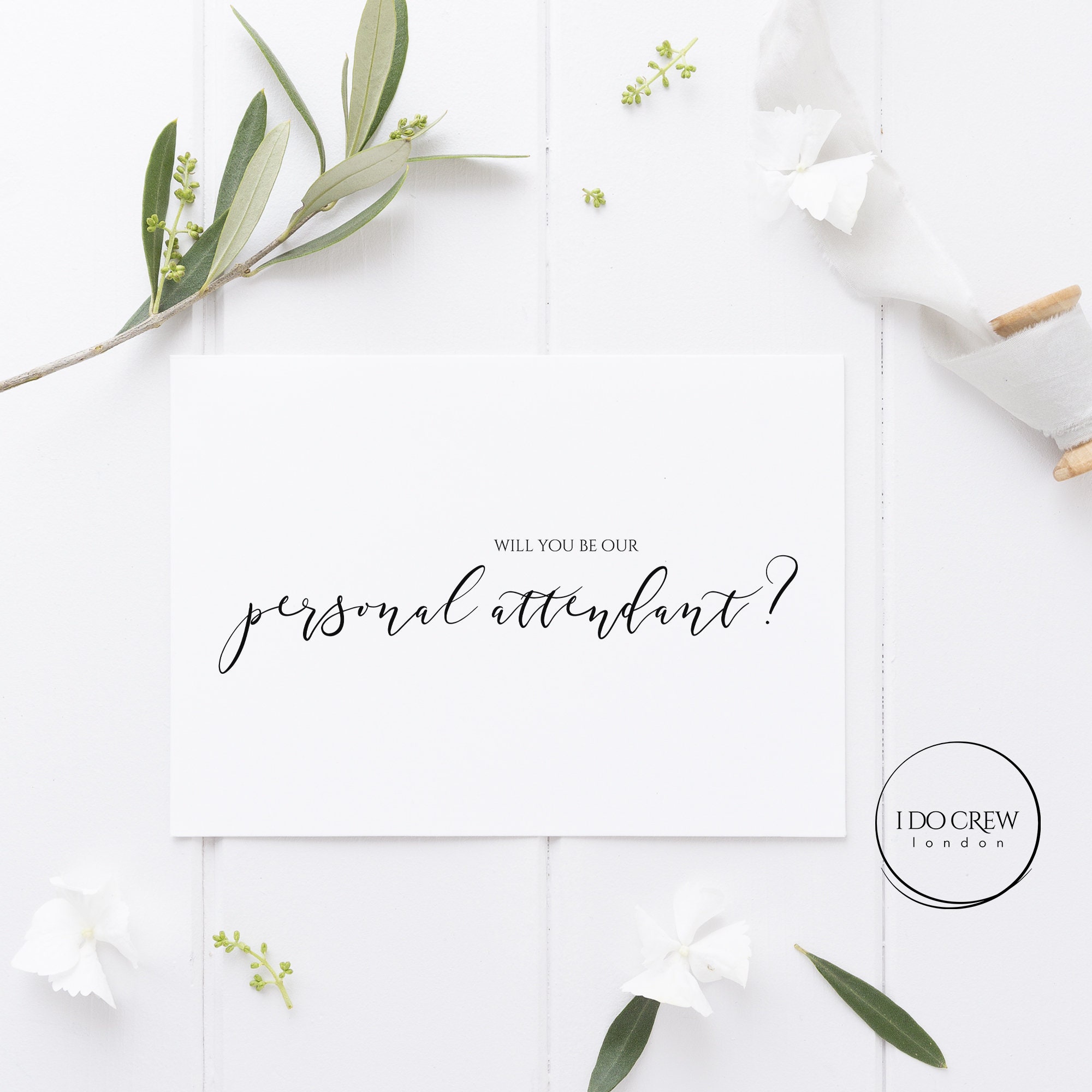 Will you be our personal attendant bridal party proposal Etsy