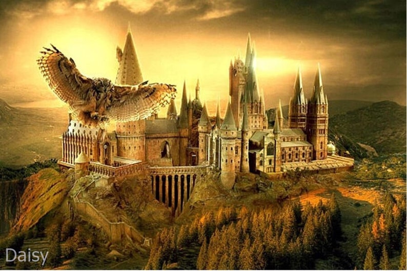 Harry Potter Houses Diamond painting Kit 60 cm x 30 cm like cross stitch