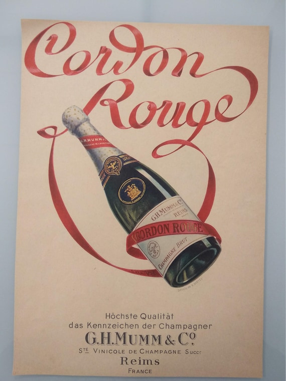 Mumm Champagne Drink Drinks Deco Poster Print Art Ad G.H