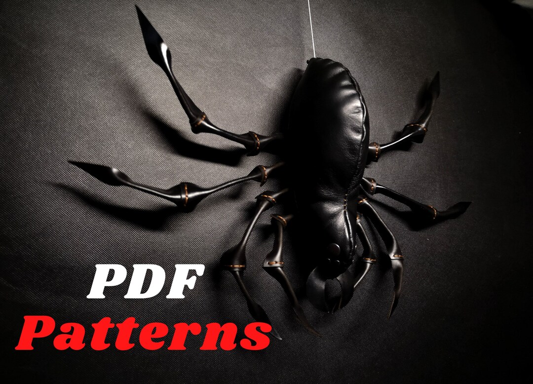 Leather Spider - PDF Patterns (templates) for Leather Craft and ...