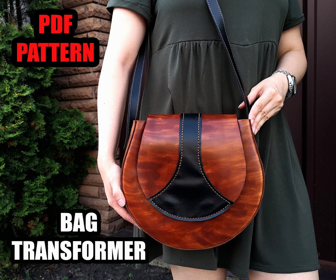 Crossbody Bag Pdf Patterns templates 2 Designs in 1 Bag Etsy