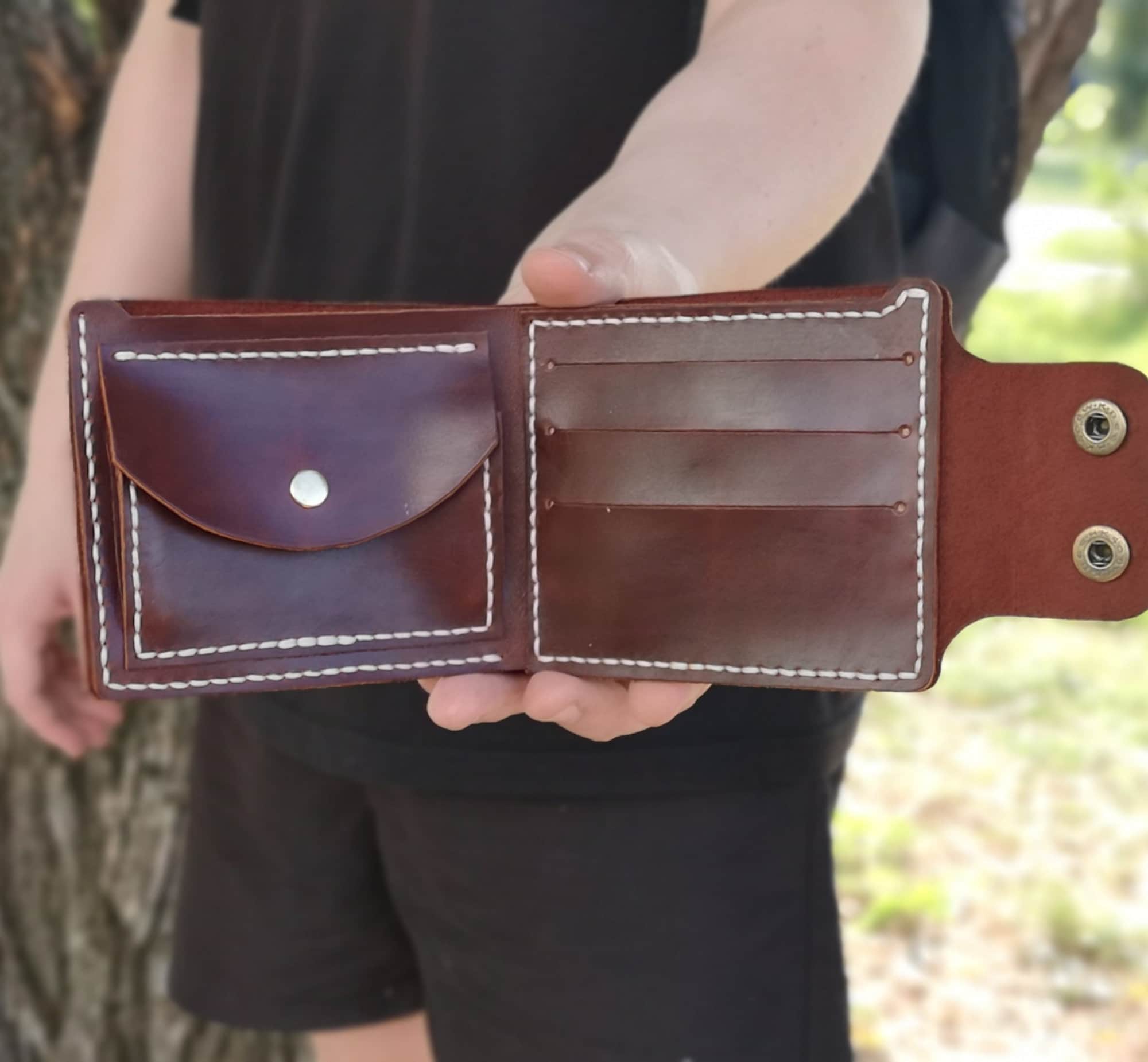 Leather Bifold Wallet PDF Pattern templates for Leather - Etsy
