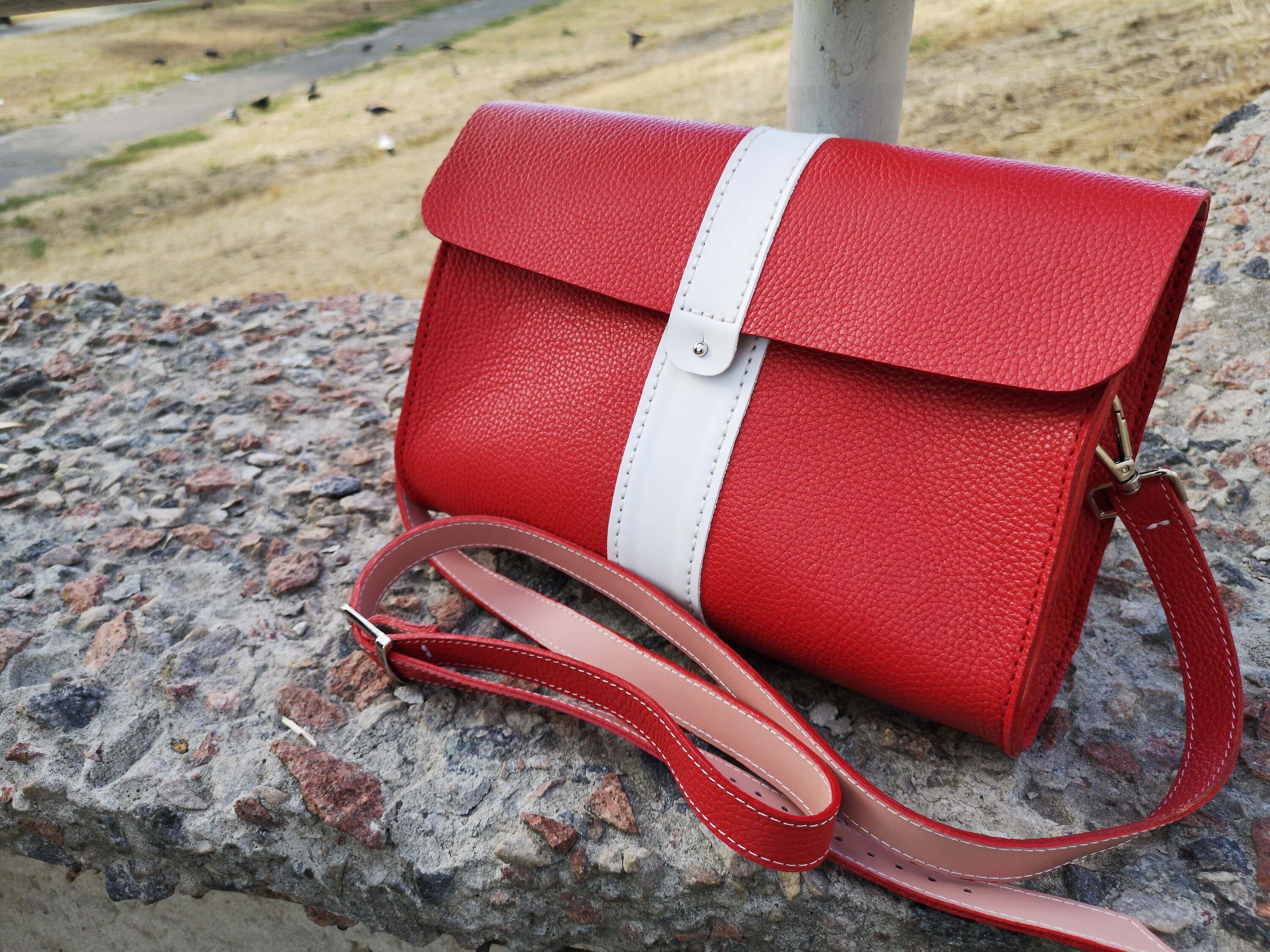 Leather Bag Pattern Leather Shoulder Bag PDF Pattern for Etsy