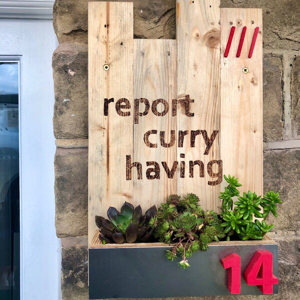 House Number Planter Box Etsy UK