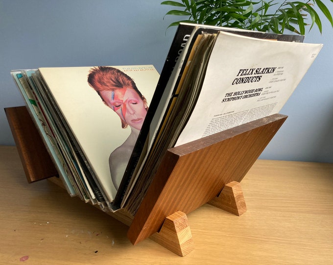 Wooden Vinyl Record Flip Rack LP Vinyl Record Holder Storage Etsy