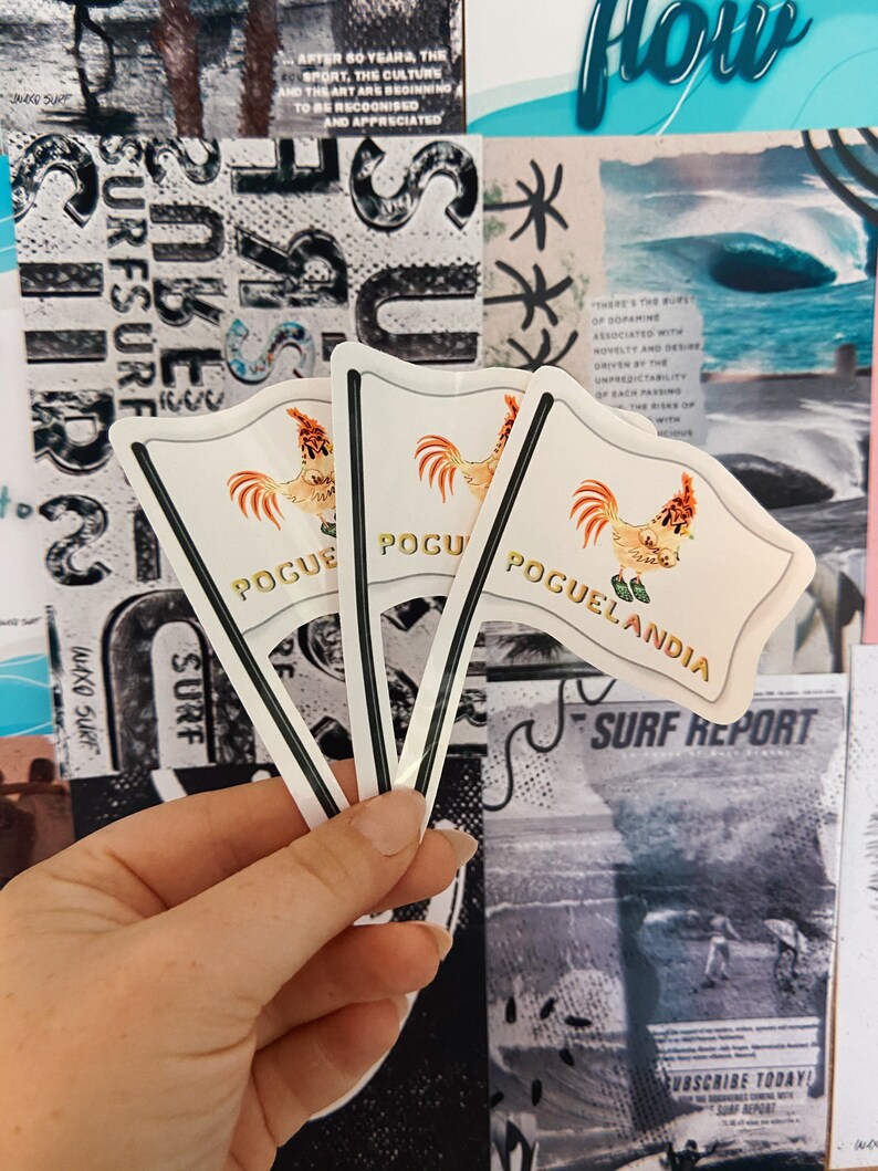 Poguelandia Flag Sticker Outer Banks OBX Sticker Etsy