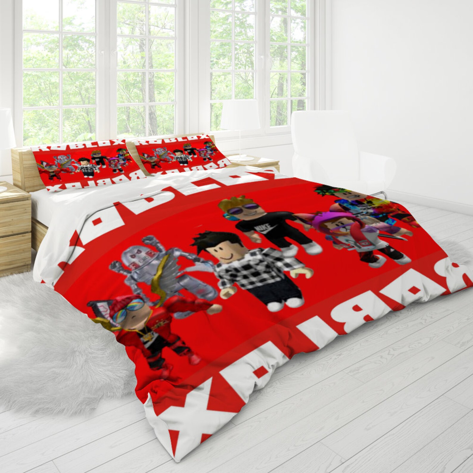 Personalized Roblox Bedding 3 Piece Soft Set Available in All Etsy