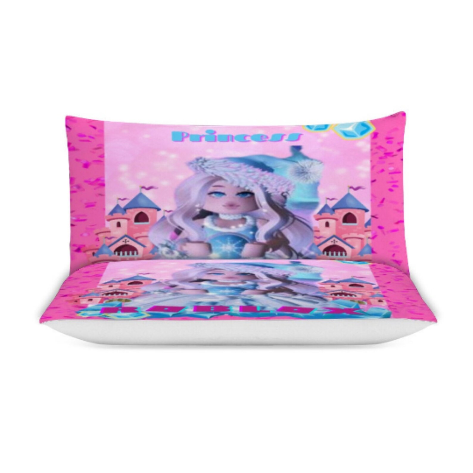 Girls Custom Roblox Bedding Set of 3 Girls Room Decor Etsy