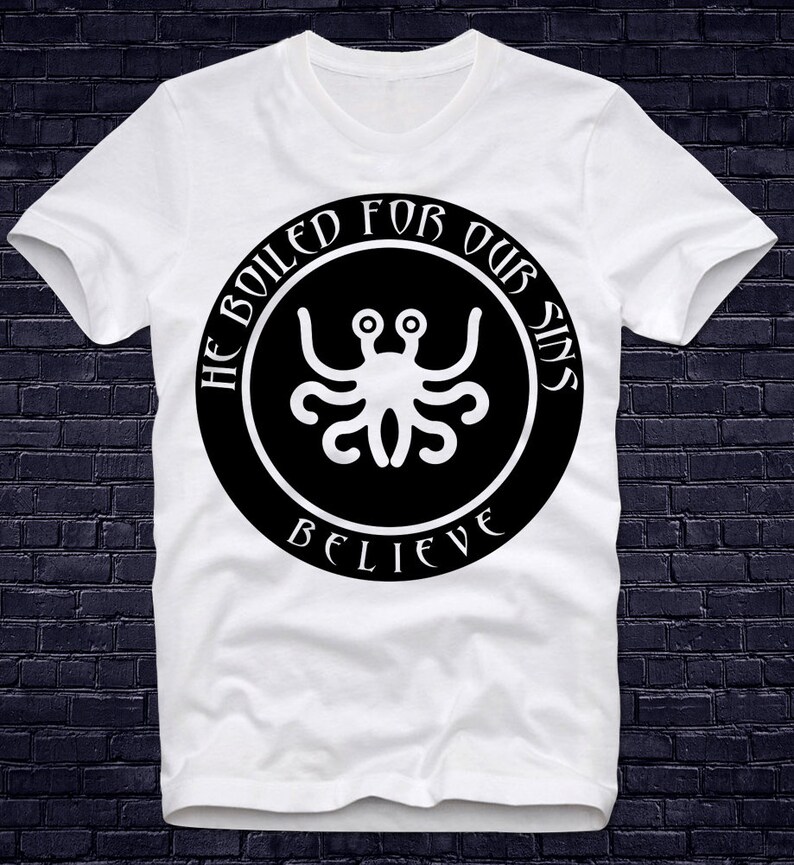 flying spaghetti monster t shirt